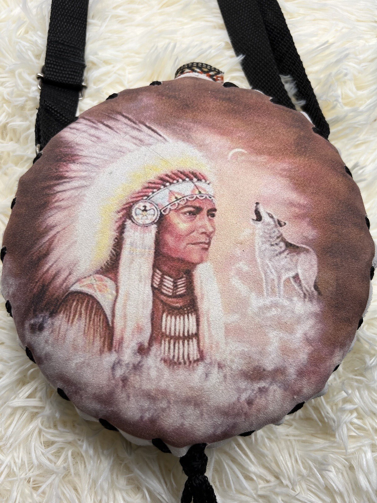 Native Leather Water Cantina Brown Buckle Adjustable Woof & Chief