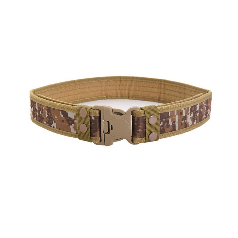 Outdoor Camouflage Tactical Belt Military Oxford Cloth Belt Mountaineering Belt