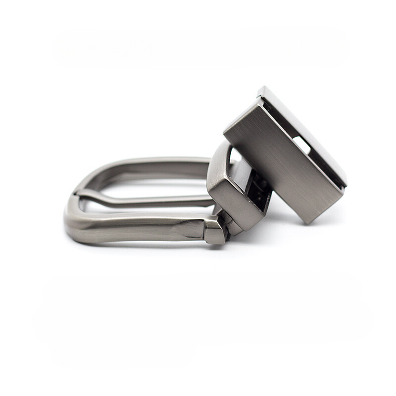 Men Reversible Belt Buckle Alloy Pin Buckle Replacement for 1.3&Prime; Wide belt