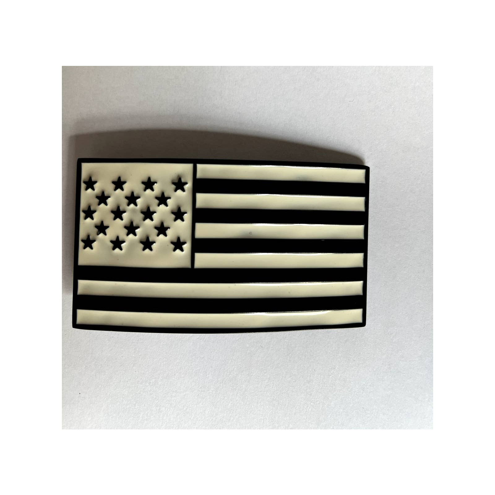 Black And White American Flag USA United States Belt Buckle