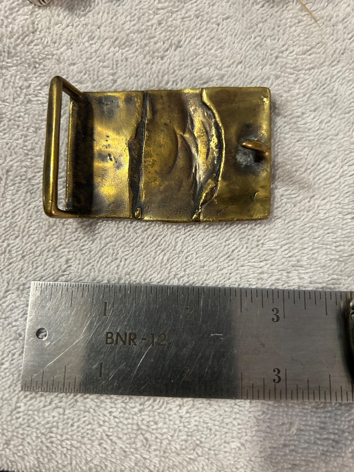 Vintage Modern Modernist Abstract Belt Buckle