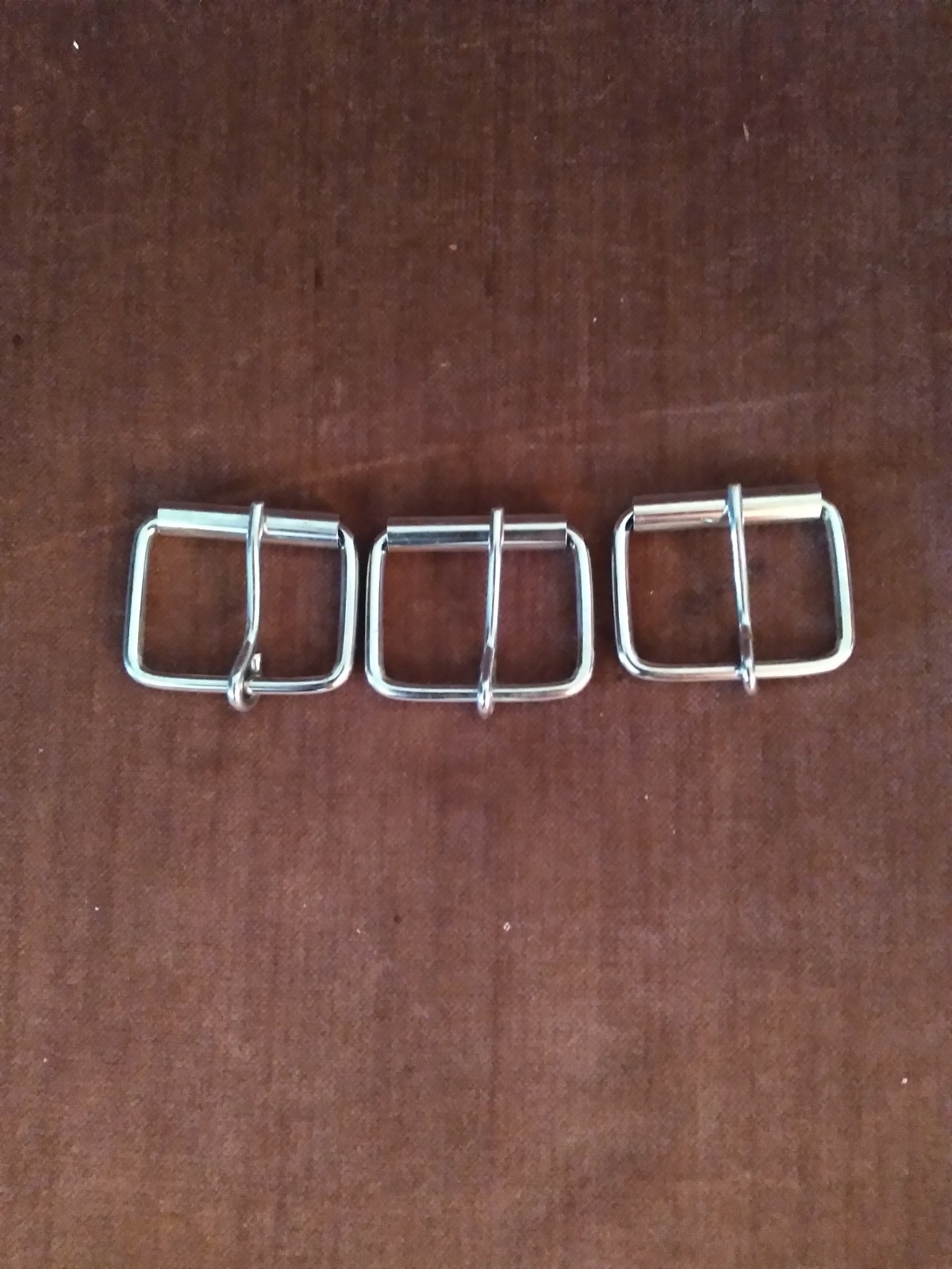 LOTS OF 3 SILVER COLOR REGULAR BUCKLE FOR 1 1/2 IN WIDE BELT