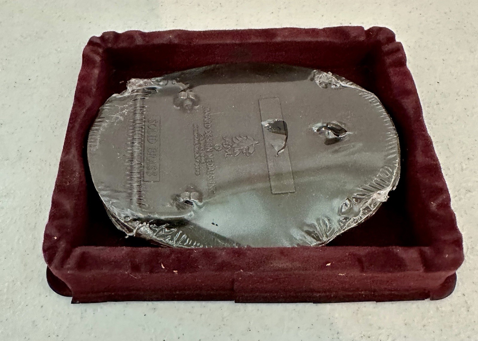 Tandy Leather Company Men’s Western Oval Silver Metal Logo Belt Buckle 2479