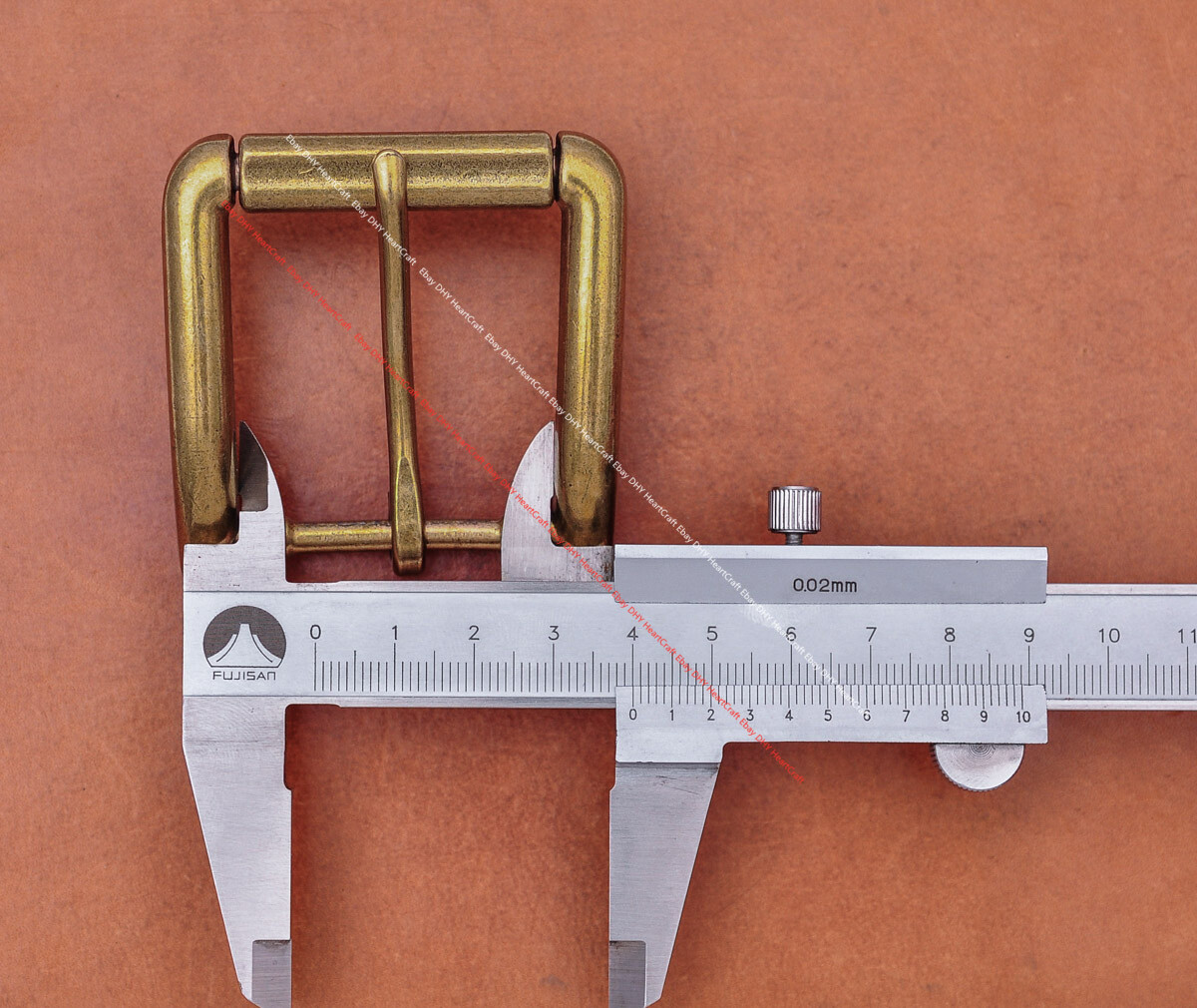 Men Brass Metal Heel Bar Roller End Bar Single Prong Pin Jeans Belt Buckle 40mm