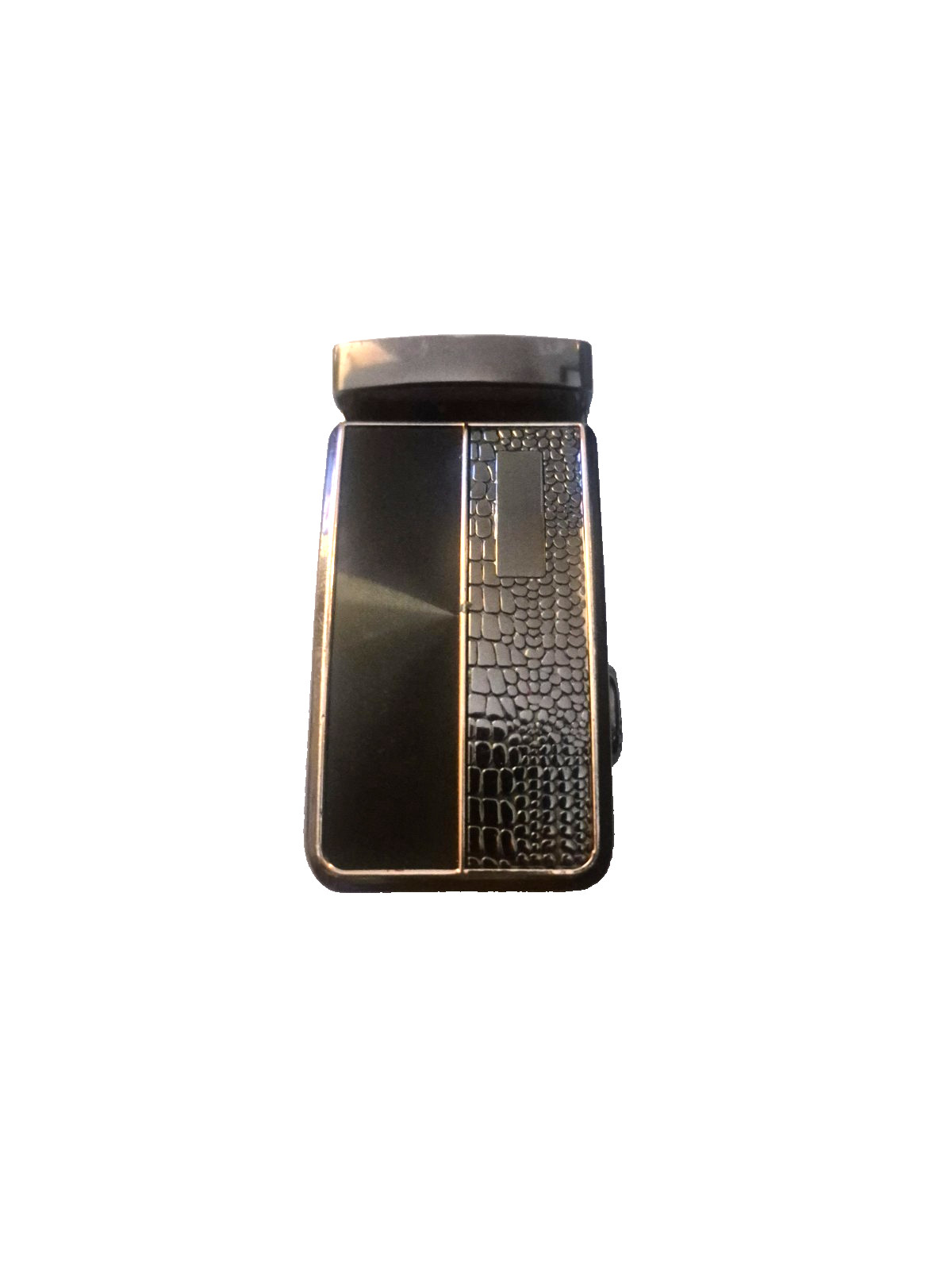 Men’s belt Buckle. Automatic sliding buckle Black and Silver Belt buckle only #7