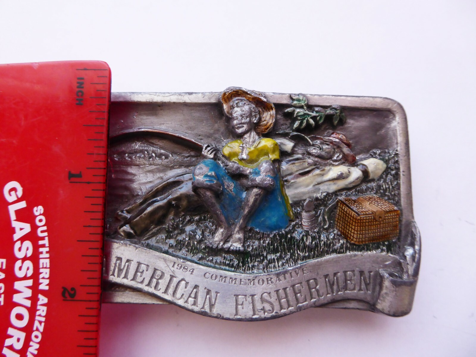 1984 American Fishermen Commemorative Belt Buckle Limited Edition Arroyo Grande