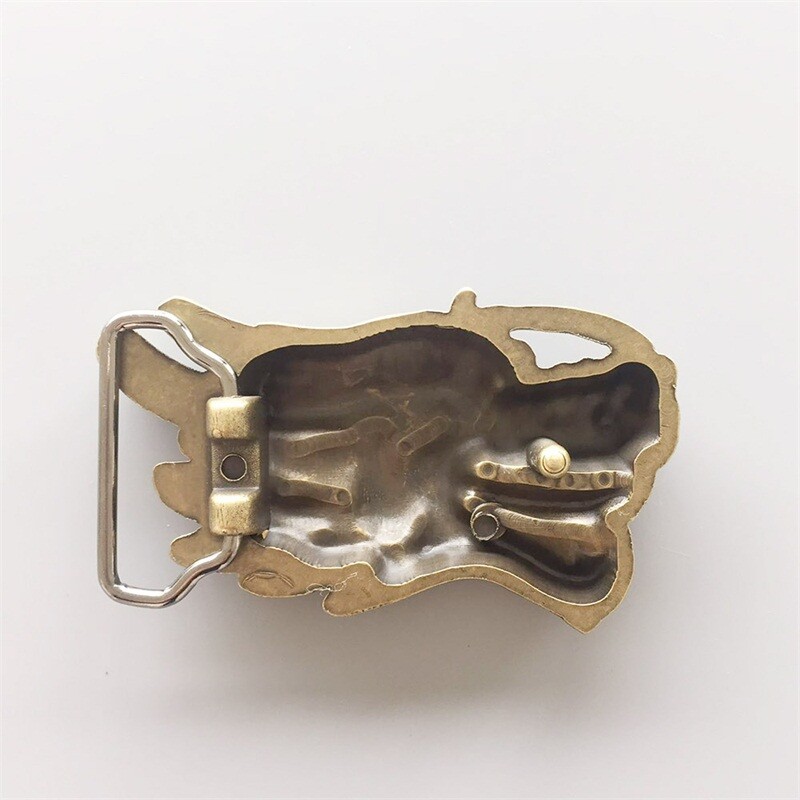 Vintage Bronze Plated Sculpt Dragon Head Belt Buckle Gurtelschnalle