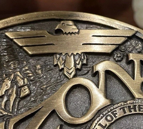 Montana Silversmiths Arizona State Heritage Attitude Belt Buckle Brass Oval