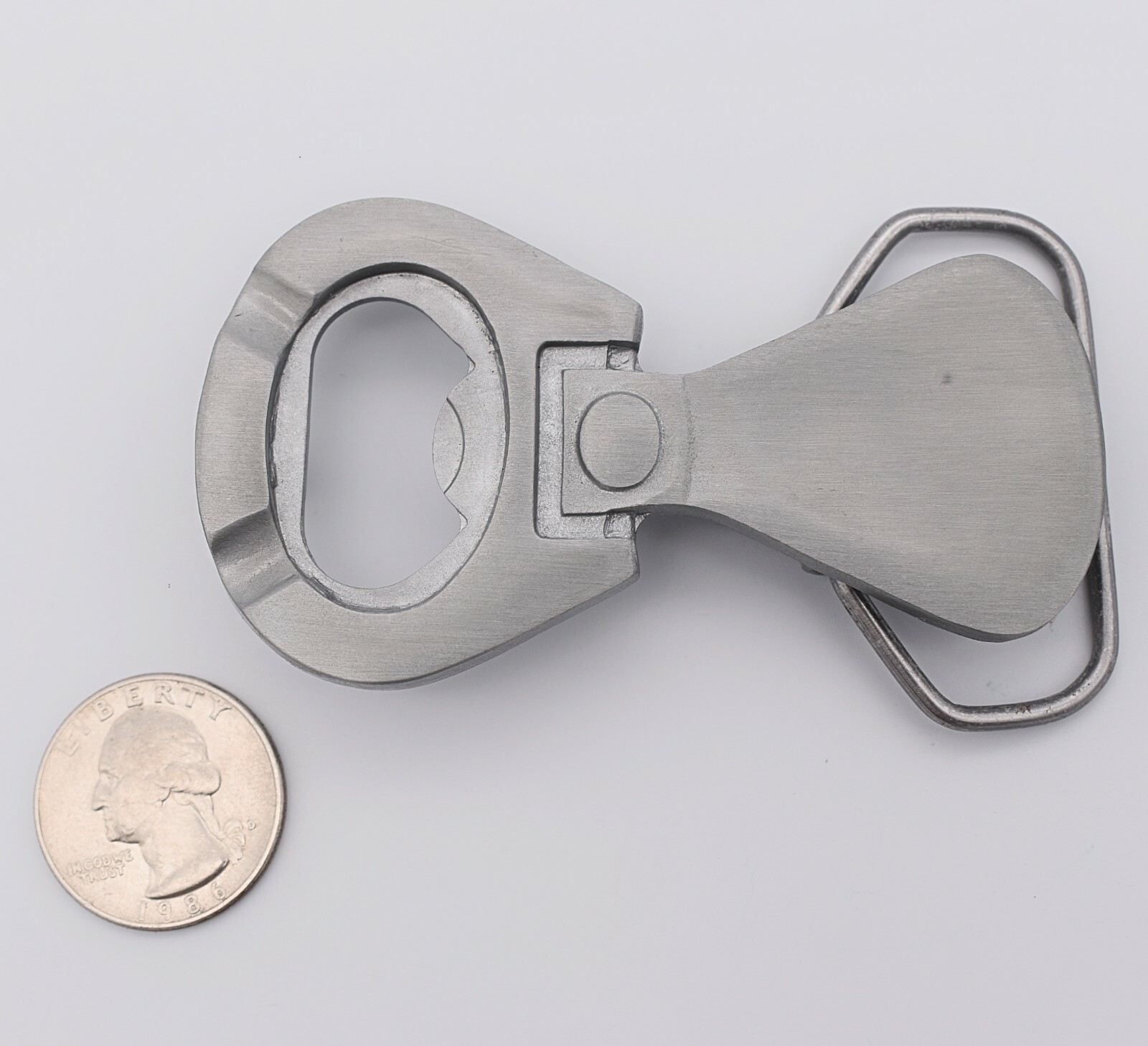 Bottle Opener Pull Tab Pop Cap Novelty Gift Belt Buckle (New)