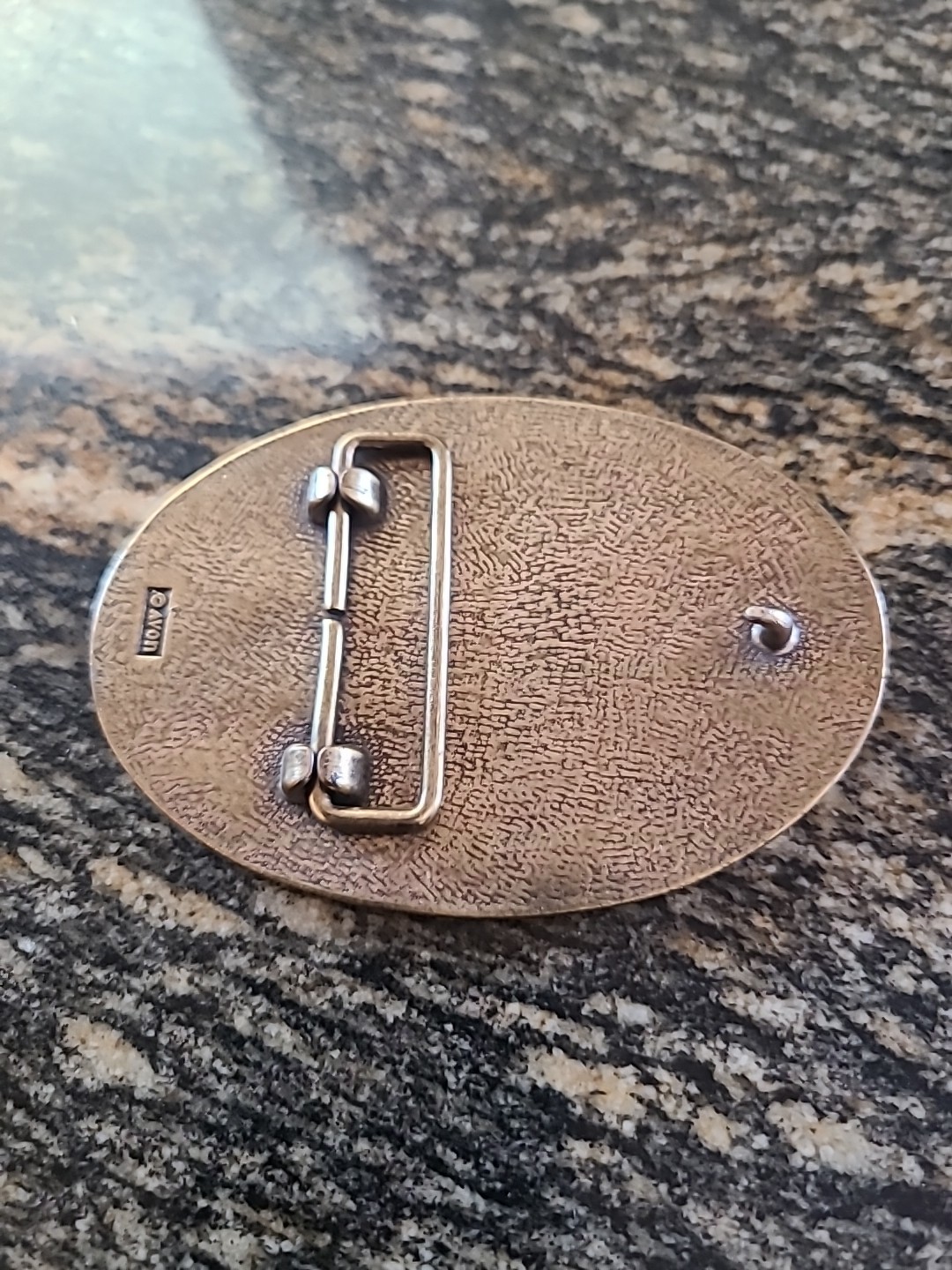 VTG Avon Brass Tone Model A Ford Car Automobile Oval Belt Buckle Casual Grunge