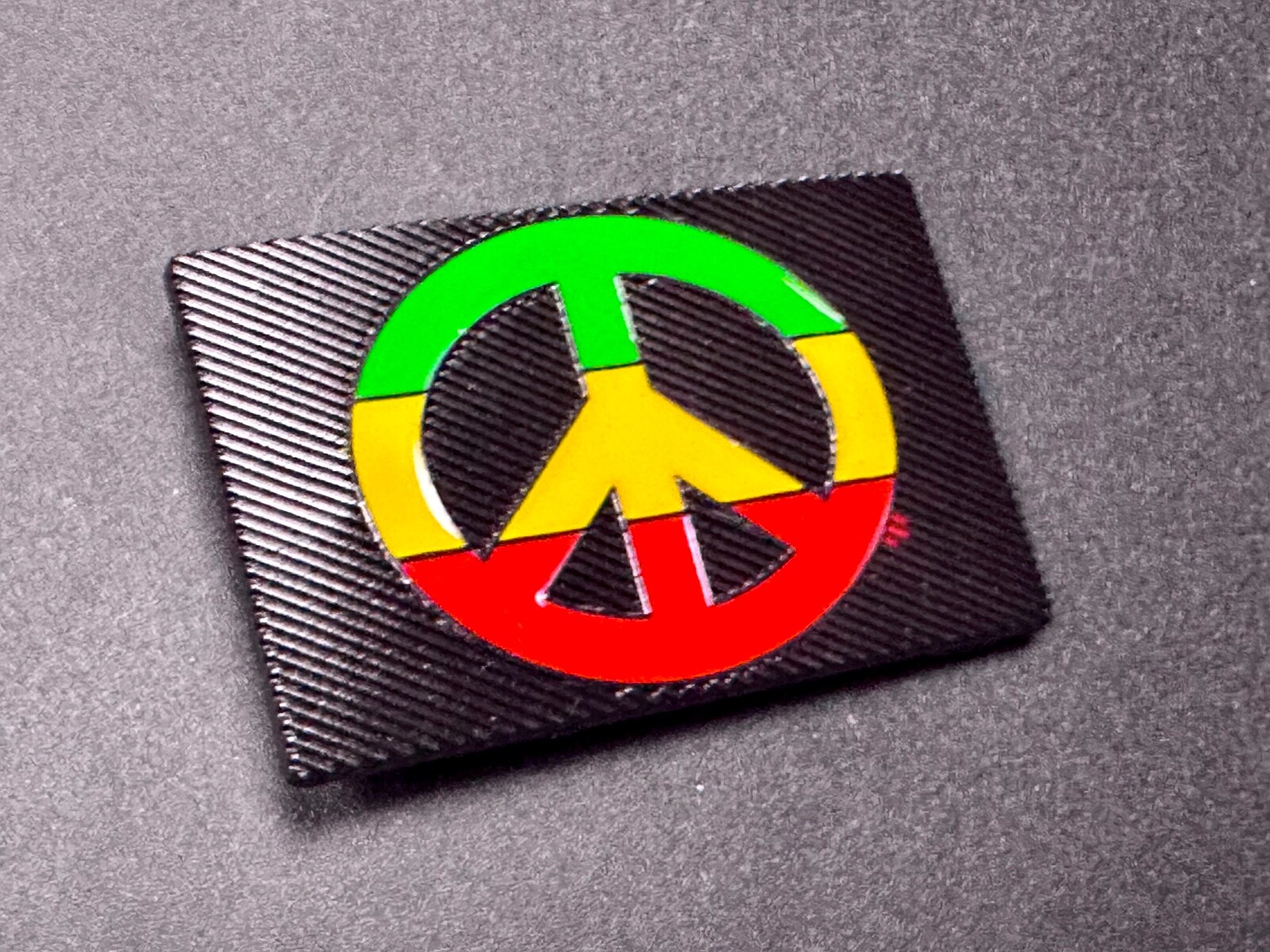 Rasta Peace Sign Flag Red Yellow Green Jamaica Marijuana Symbols Belt Buckle