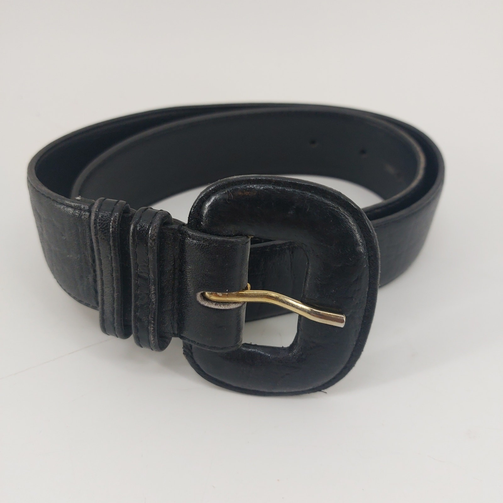 The Ritz Accessory Womens Belt Small Medium Black Genuine Leather