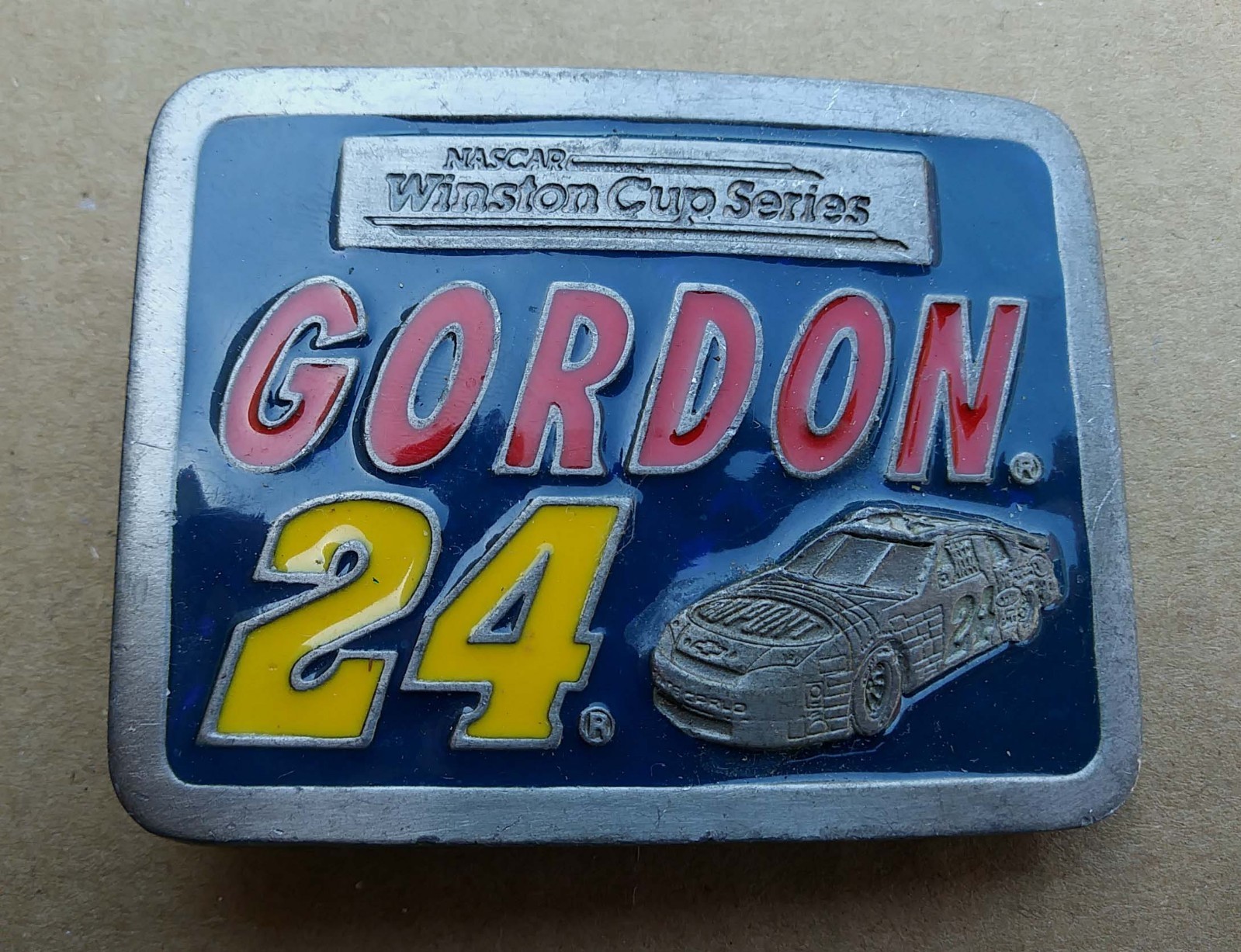 Nascar Vintage 1998 Gordon # 24 Winston Cup Series L E Belt Buckle