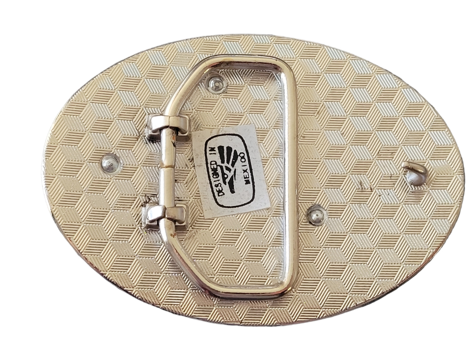 Western Gold Silver Buckle Rodeo Cowboy Buckle Boot Cutting Spur Spin Buckle