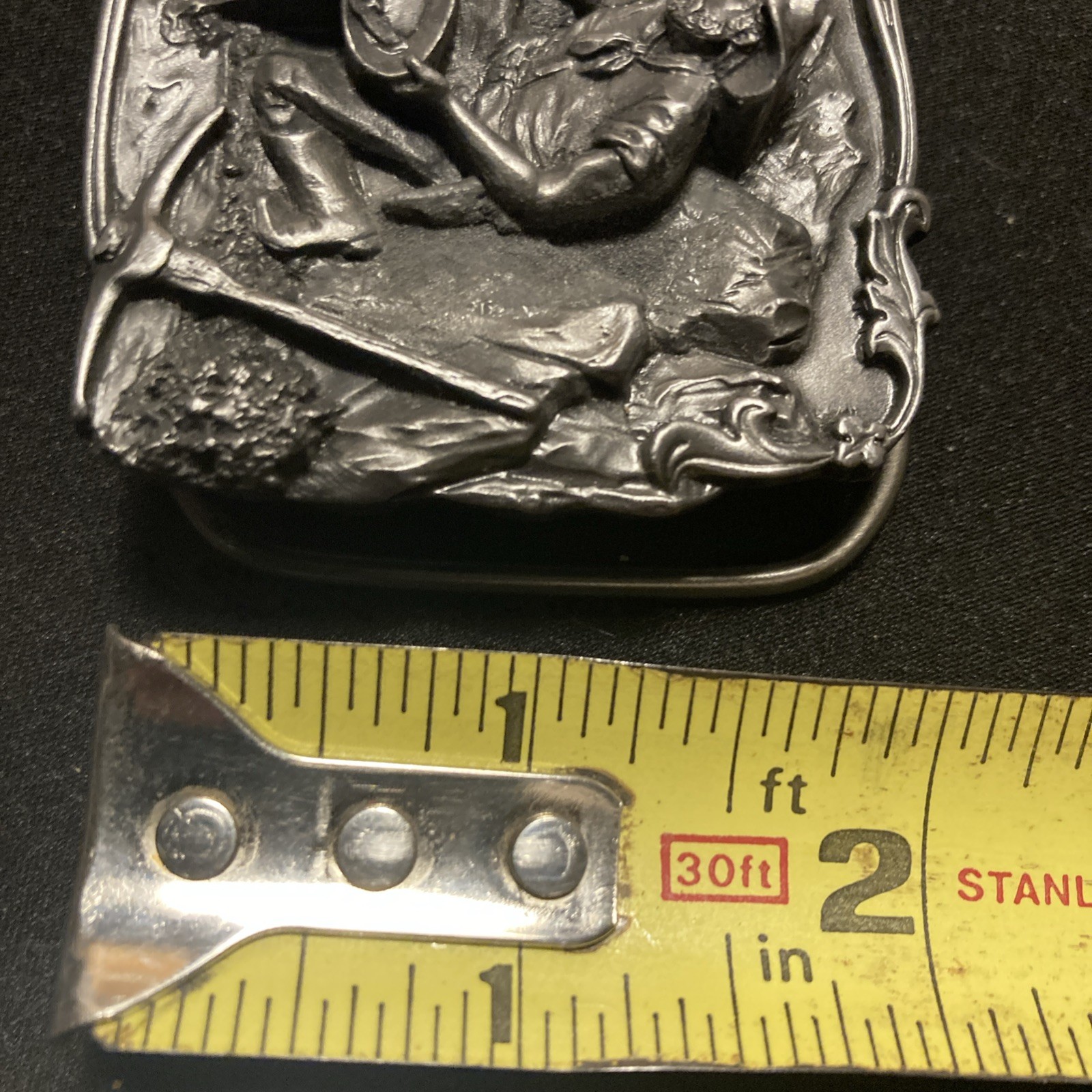 Siskiyou Dedication Belt Buckle Arroyo Grande Buckle Co. Gold Mining Panning