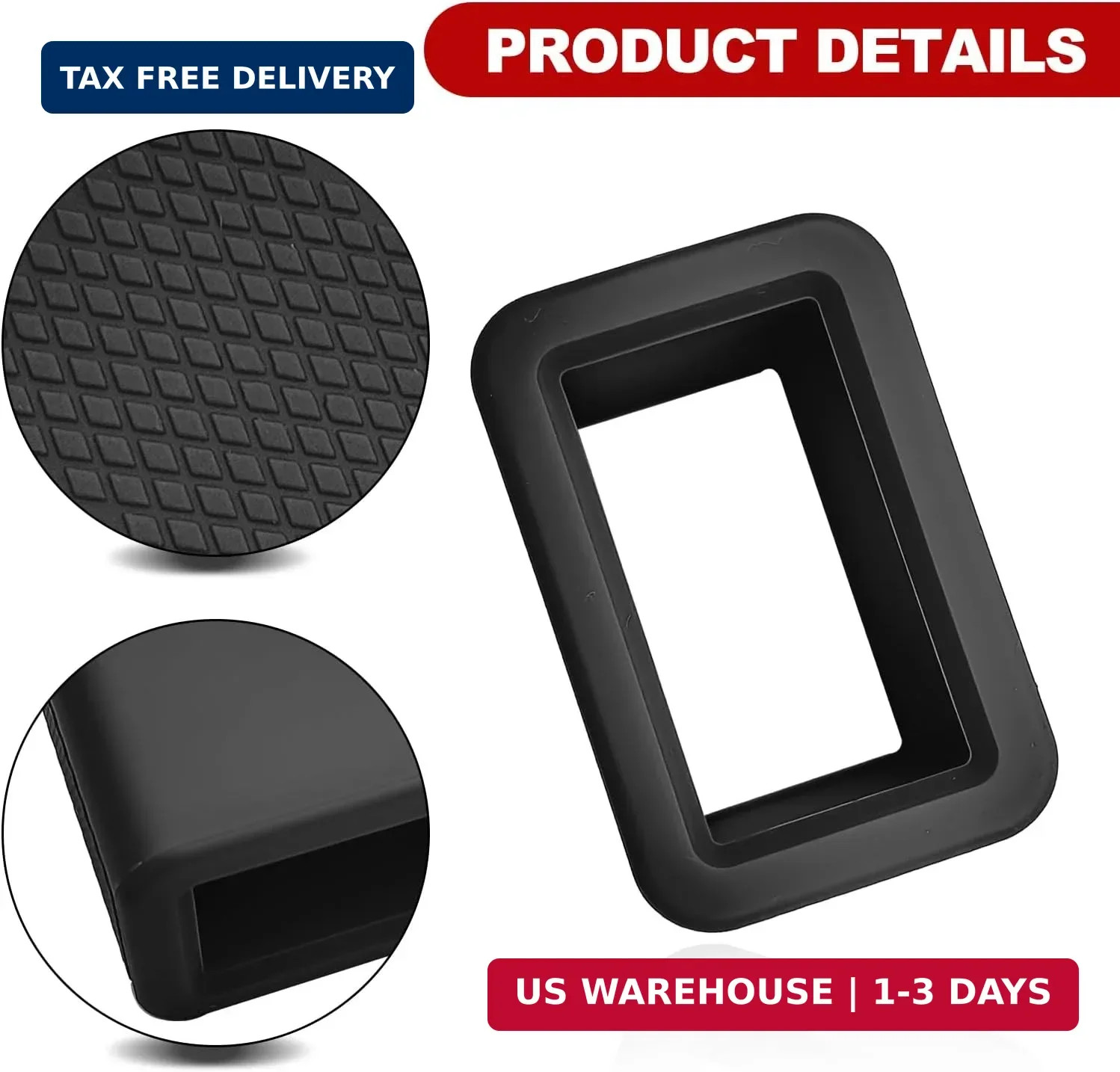2-Pack Silicone Safety Belt Buckle Holder & Booster | Non-Slip Buckle Fixer for