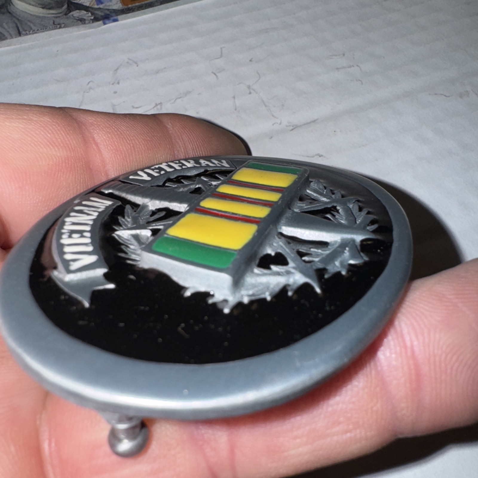 Vintage New Vietnam Veteran Belt Buckle Great American Buckle Co. 1996 Free Ship