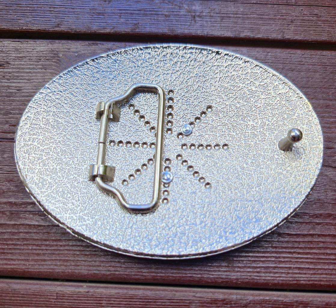 INITIAL  » A  » RODEO COWBOY LETTER SHINE GOLD SILVER WESTERN BELT BUCKLE