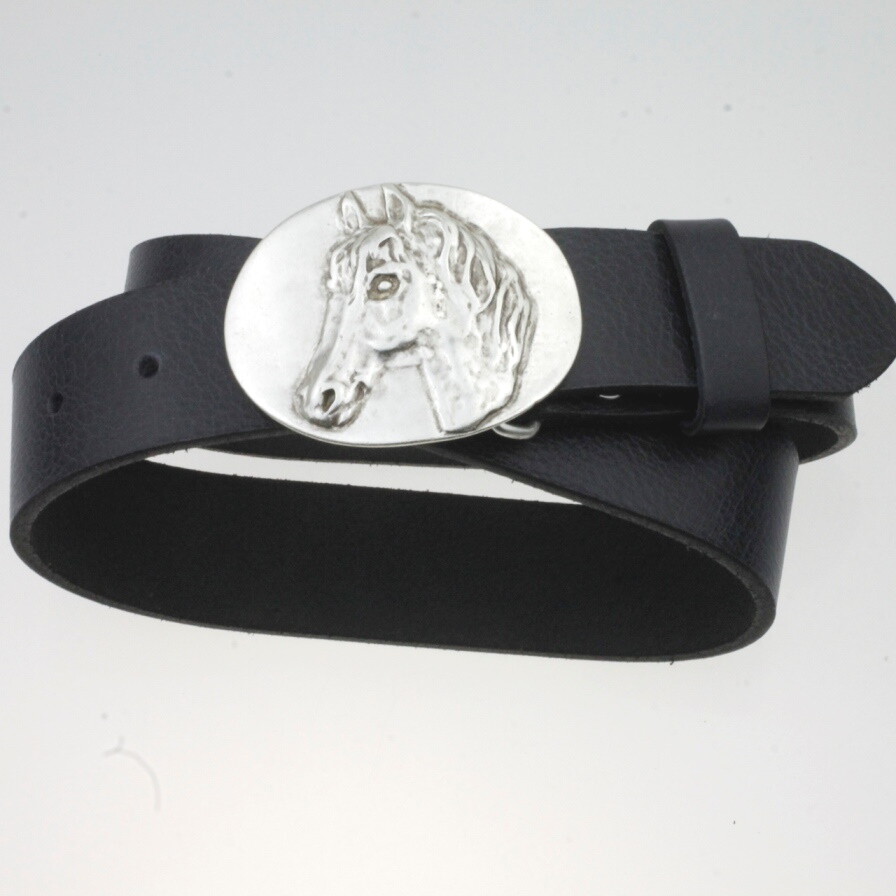 Belt buckle horse pin buckle for 4 cm leather belt pin buckles gs124