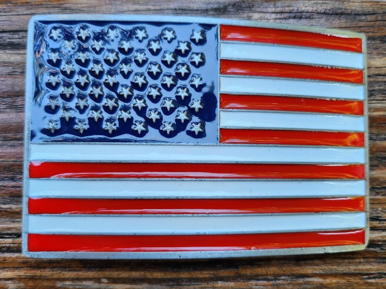 NEW USA UNITED STATED US FLAG PATRIOTIC OLD GLORY 4 JULY LIBERTY BELT BUCKLE