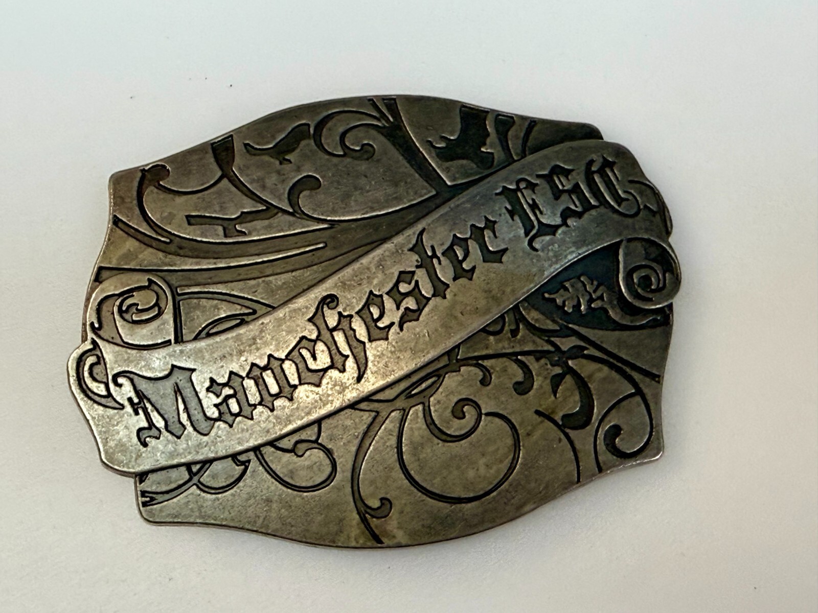 Manchester ESC Clothing Company Vintage Silver Color Belt Buckle
