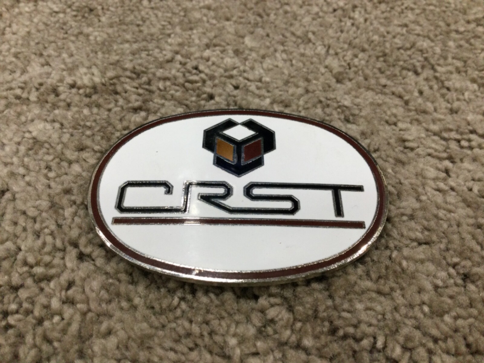 Mens Vintage CRST Transportation Company Belt Buckle
