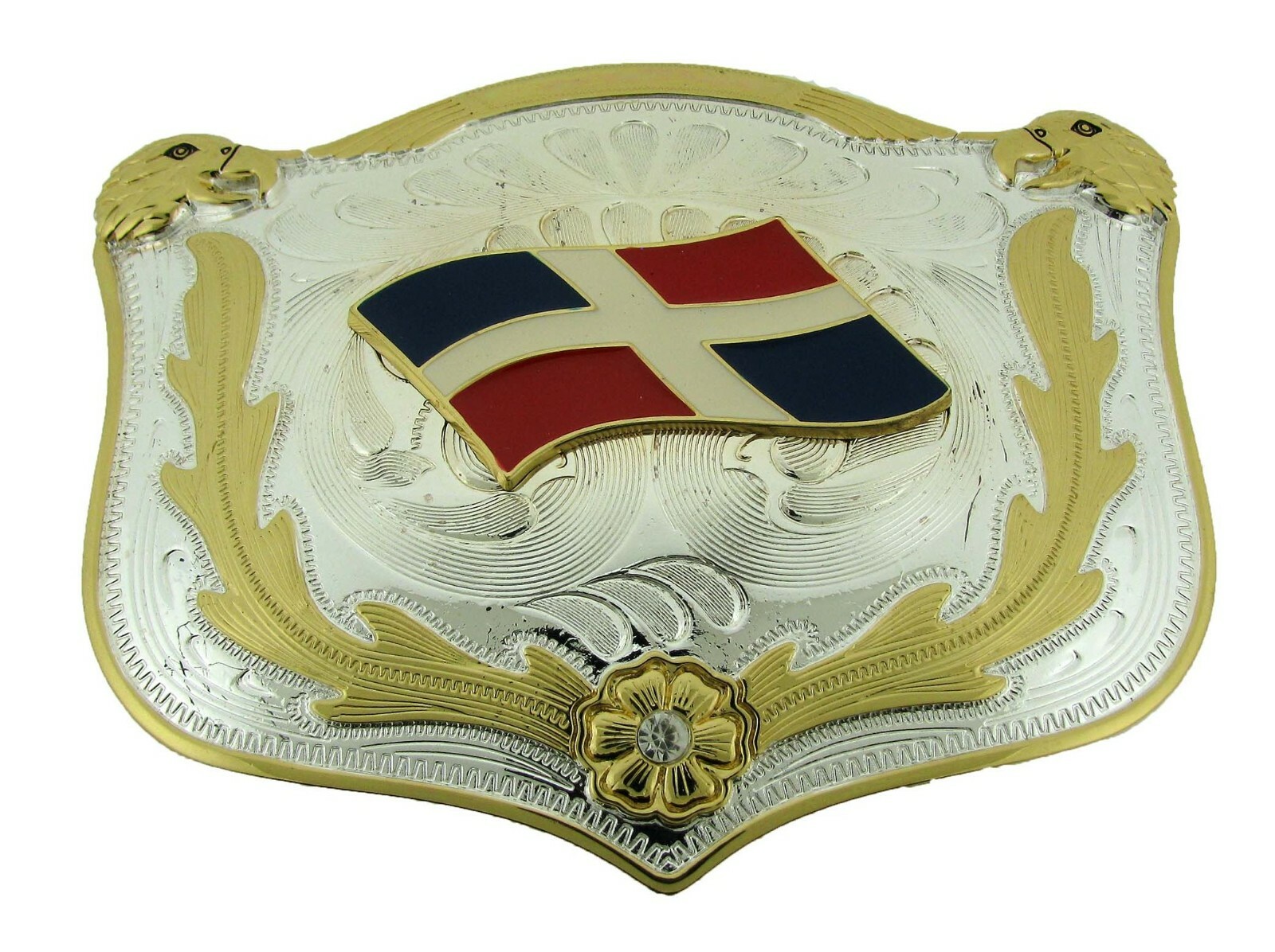 Dominican Republic Belt Buckle Flag Metal Men Rodeo Western Men Women New Yorker