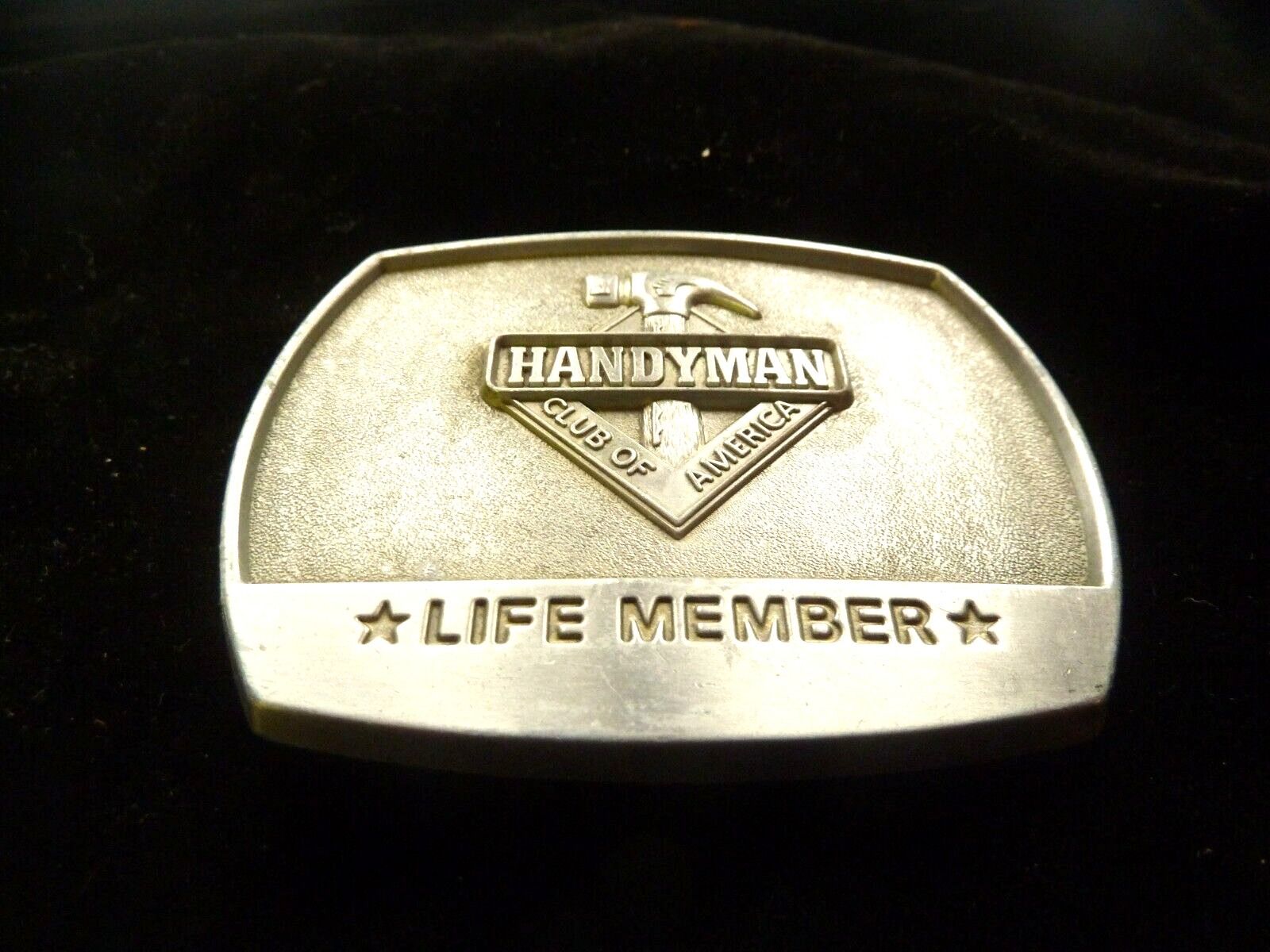 Vintage Handyman Club Of America Life Member Belt Buckle 1996