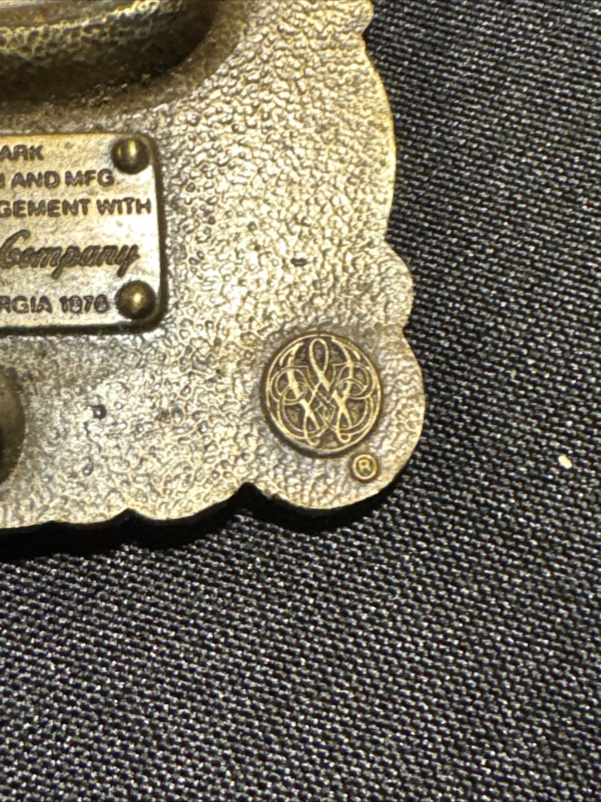 Vintage Coca-Cola 75th Anniversary Brass Belt Buckle w/ Bottle Opener 1976 USA