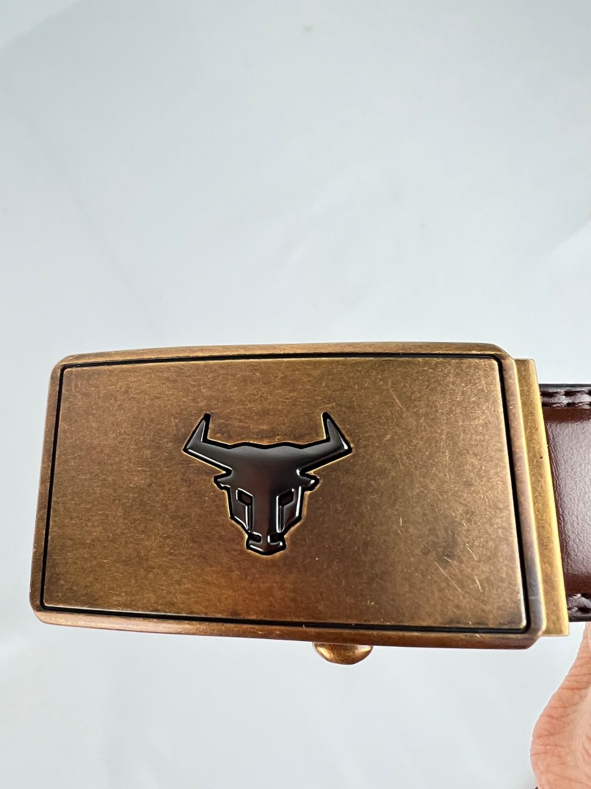 Chaoren Western Longhorn Bull Ratchet Belt Cowboy Rodeo Buckle Country Western