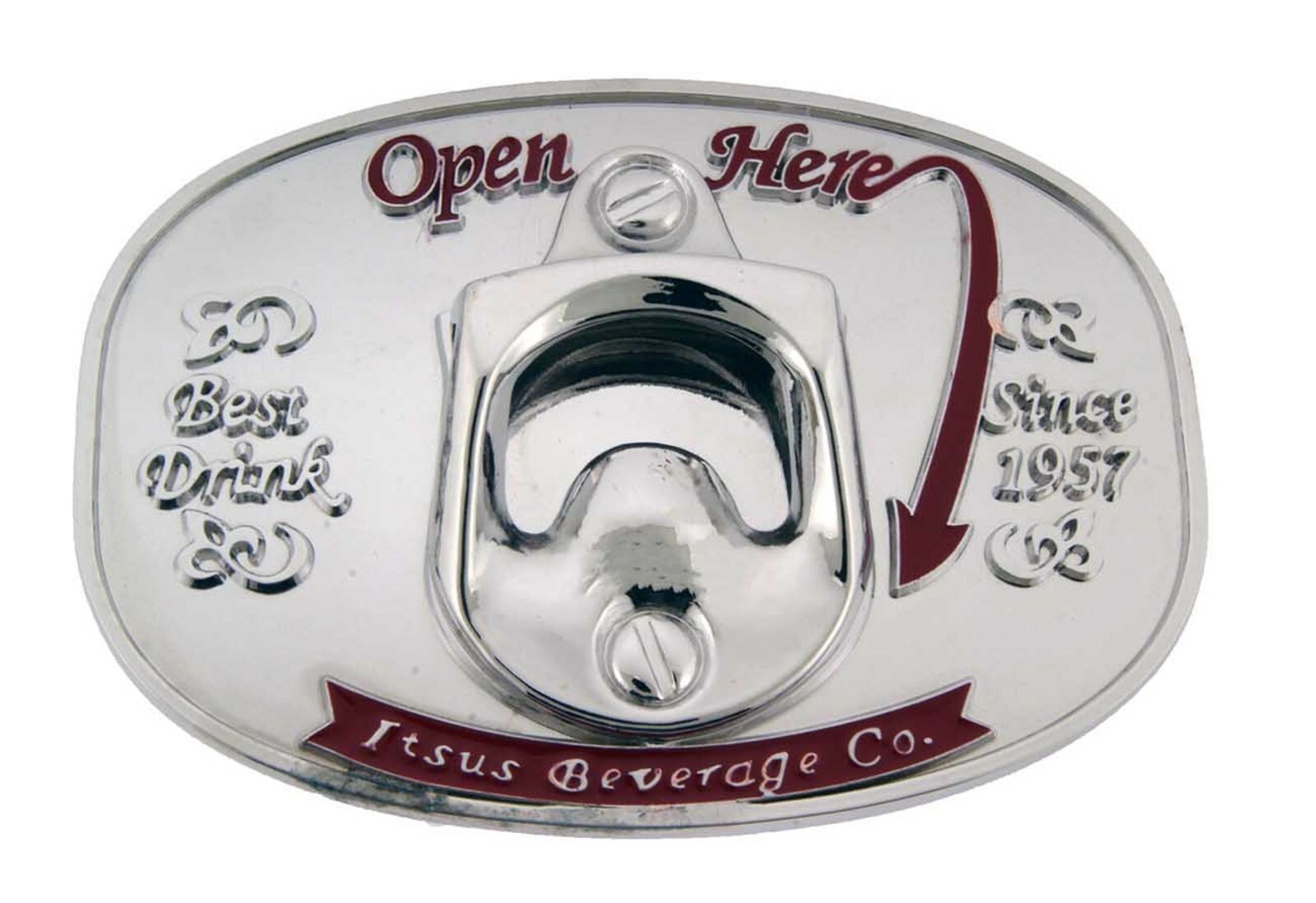Big Bottle Opener Belt Buckle Men Women Halloween Tattoo Skull Western Rodeo