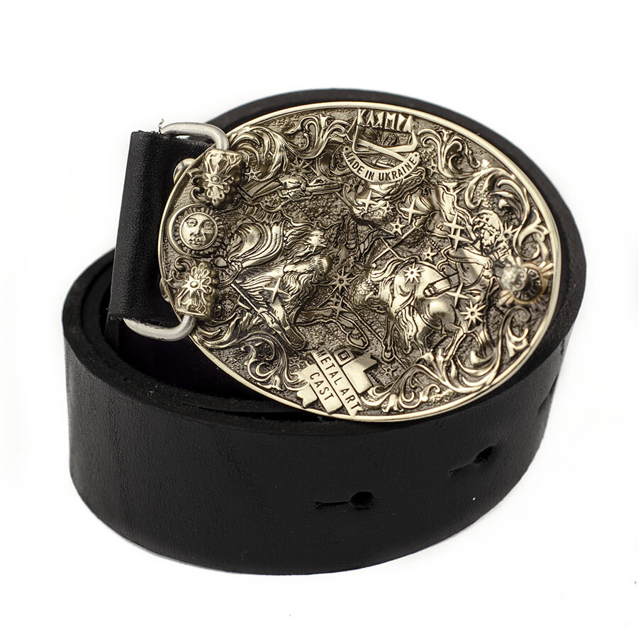 Virgo german silver buckle, Virgin Horoscope Astrological Zodiac Sign buckle