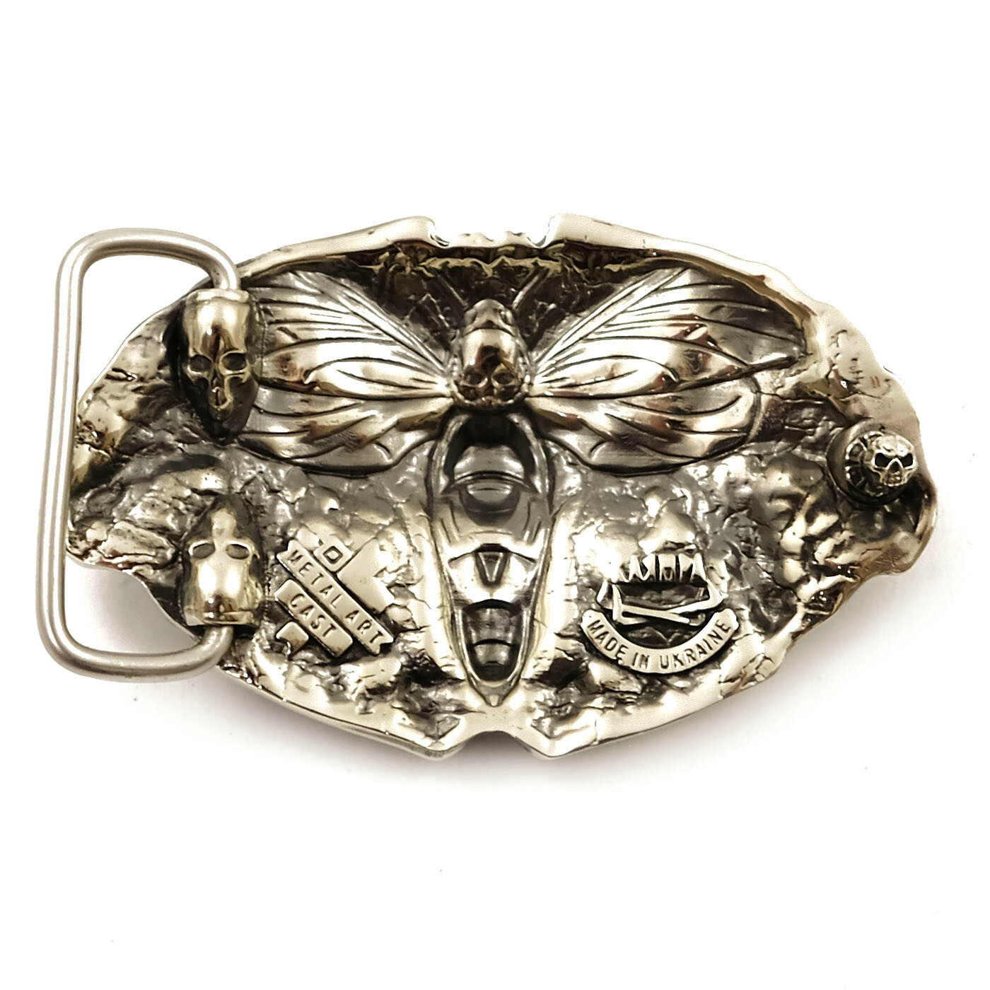 German silver belt buckle Cerberus, Animal buckle, Three headed dog, Hell dog