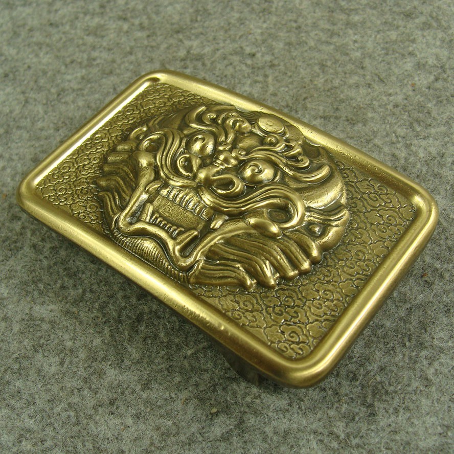 Heavy duty Brass “ mythical beast ” Belt Buckles For 1.5&Prime; Plate Pin Buckle Z197