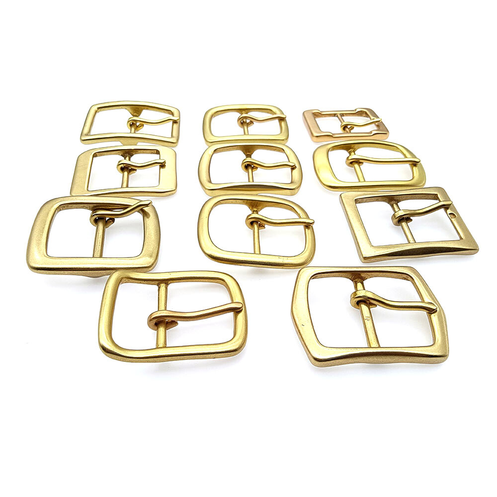 Quality Solid Brass Pin Buckle for Men Women Leathercraft DIY Belt 38/40mm gold