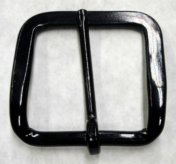 Lot of 100 Pieces Plain Belt Buckles 1-1/2&Prime; inch Black Nickel Plated Steel 1.5&Prime;