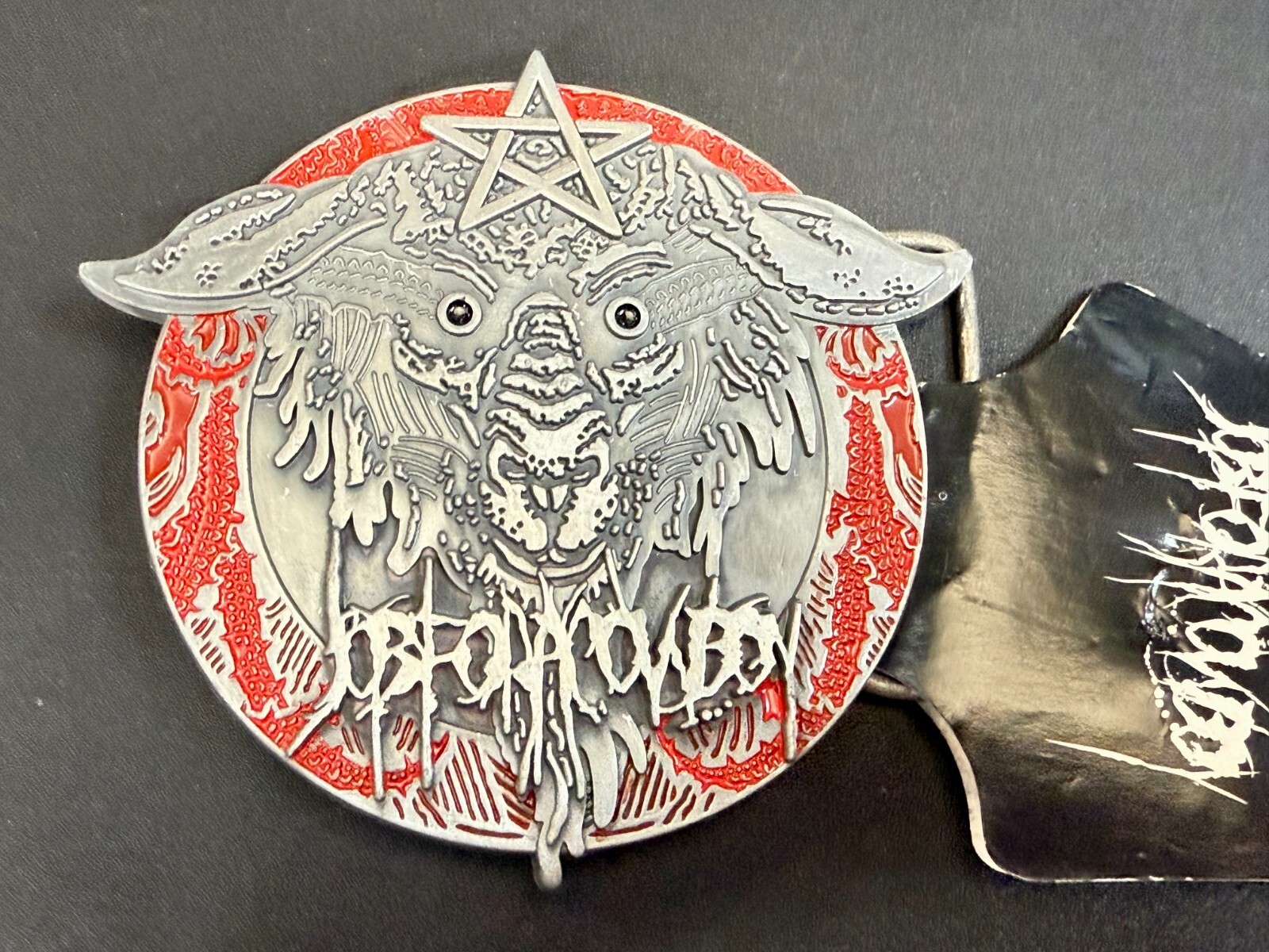 Lamb of God Symbol Logo Job for Cowboy American Heavy Metal Band Belt Buckle