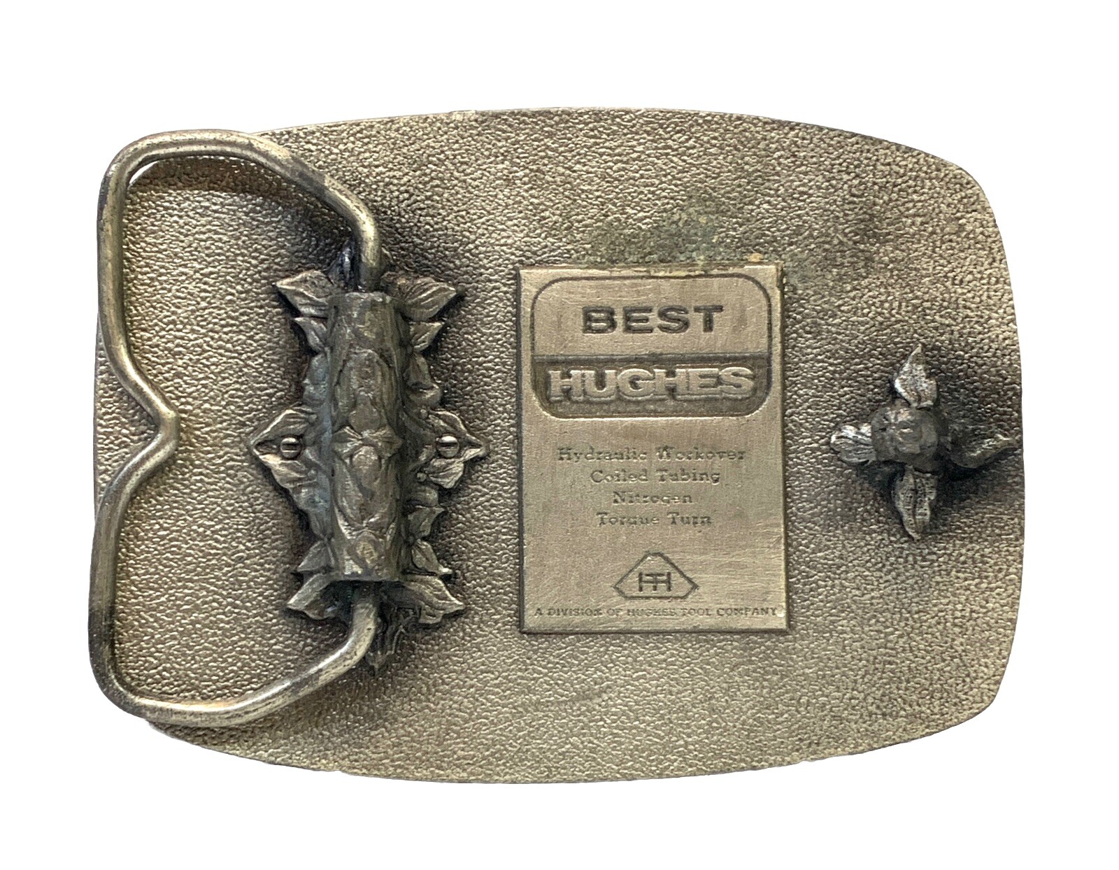 Pewter Belt Buckle Best-Hughes The Best 3.25”x 2.5” Fit Belts Up To 1.75” Wide e