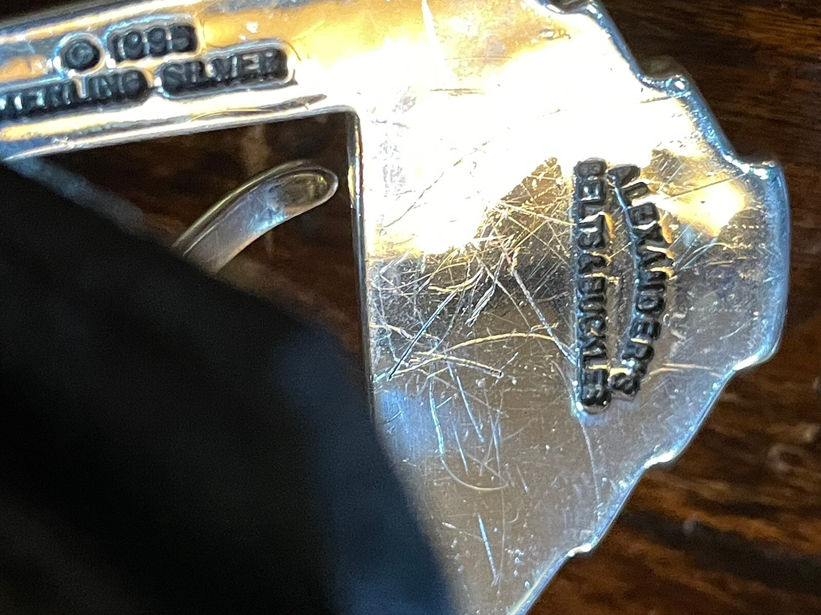 Alexander Kalifano James Reid Style Sterling Silver Belt Buckle 40-42-1.3/8–.75✅