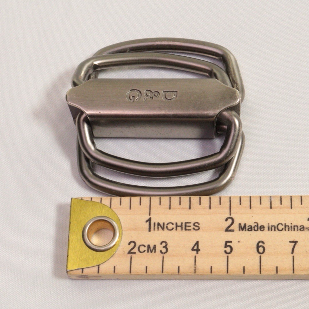 Dolce & Gabbana D&G Logo Silver Tone Metal Belt Buckle For Fabric Belts
