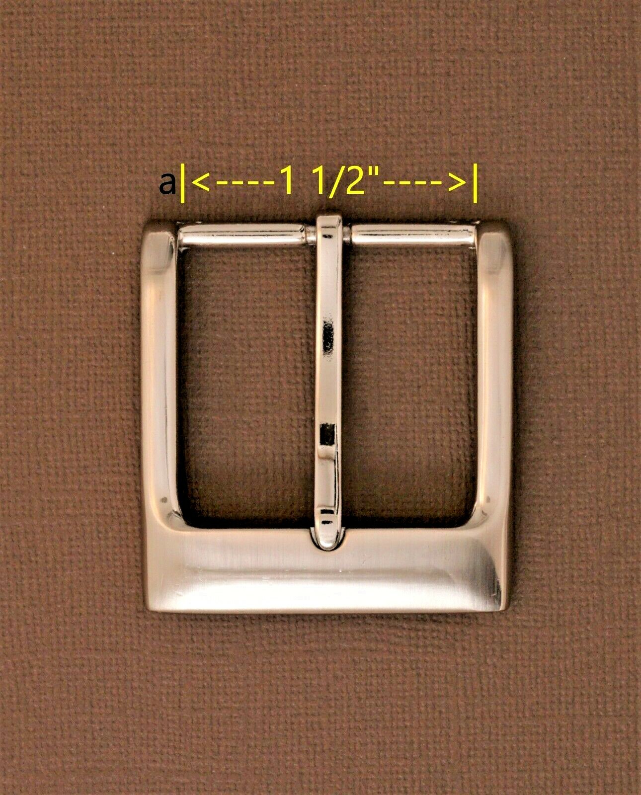 New 1 1/2&Prime; pin buckle(#51)man/women durable nickel color finish US stock
