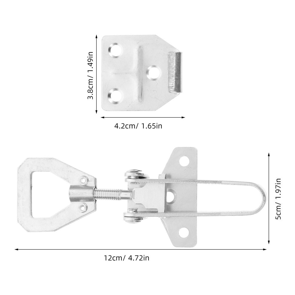 10 Pcs Box Buckle Connector Beehive Lock Latch Barn Door Locks and Latches