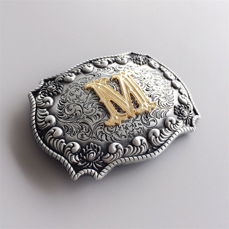 Western Initial Letter M Belt Buckle Gurtelschnalle also Stock in US