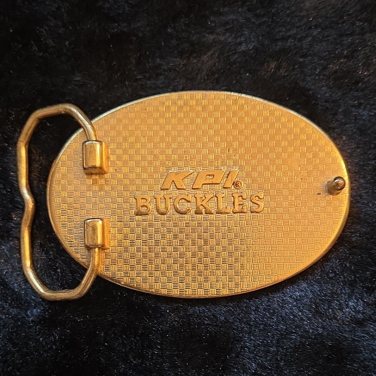 A.P.I. Buckles Ninja Oval Brass Enamel Belt Buckle 1.75in Men’s