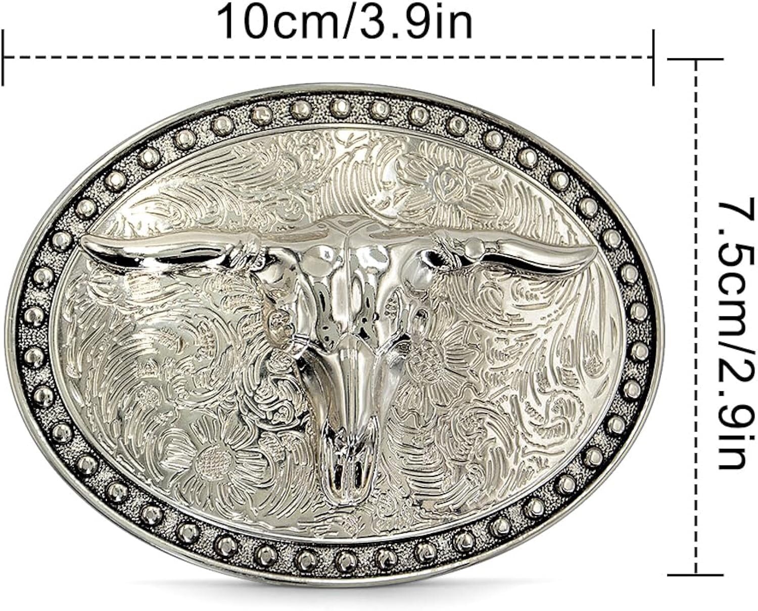 Western Cowboy – Texas Longhorn Belt Buckle for Men Women