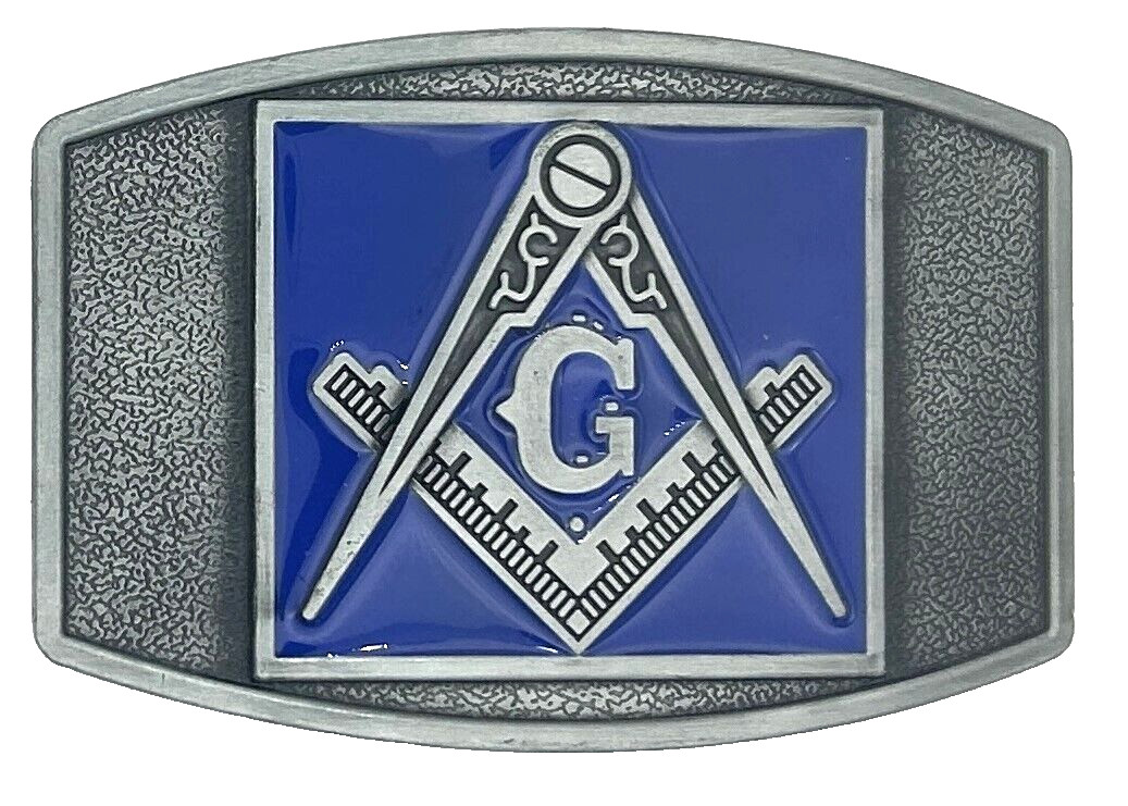 Mason Freemason Masonic Enameled Belt Buckle Masons New