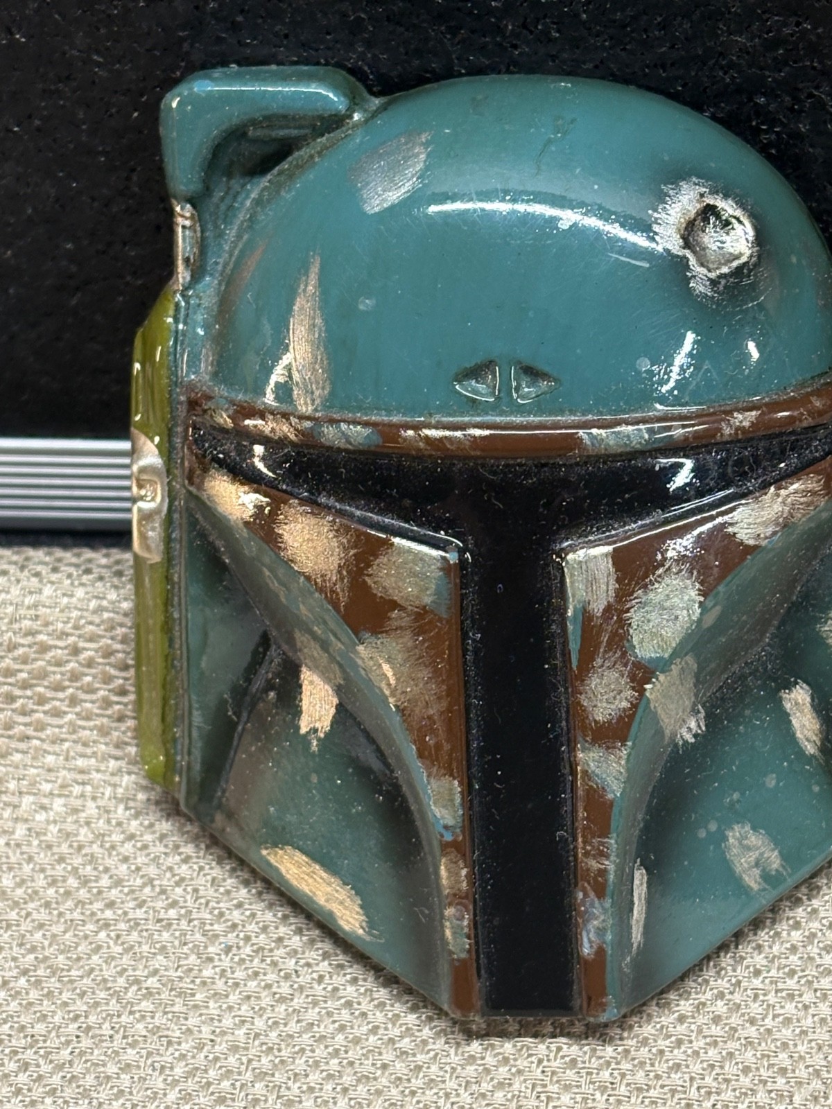 Star Wars Belt Buckle Licensed BOBA FETT Green Worn look 3&Prime; in size