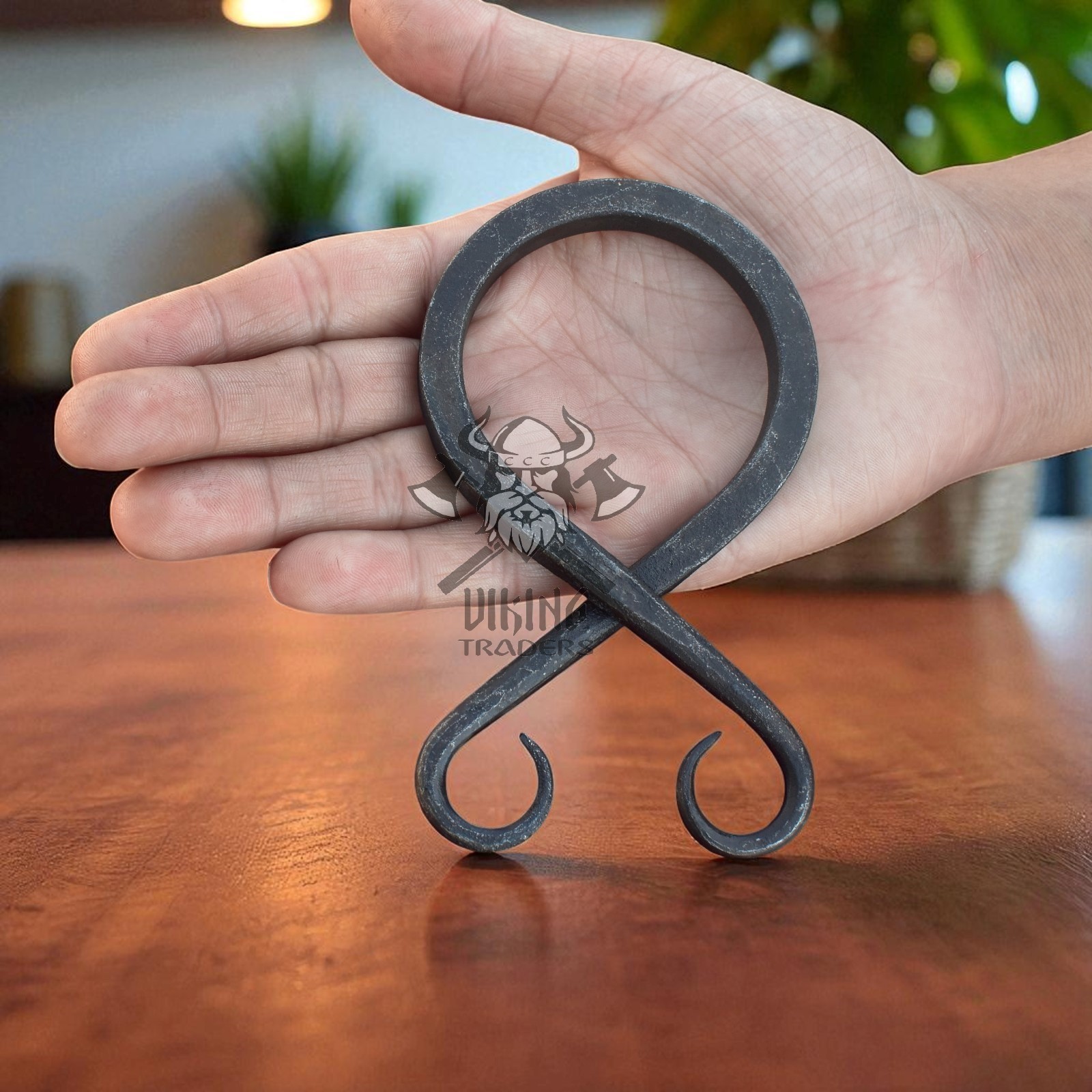 Hand Forged Medieval Troll Cross Belt Buckle – Viking Norse Iron Art Accessory