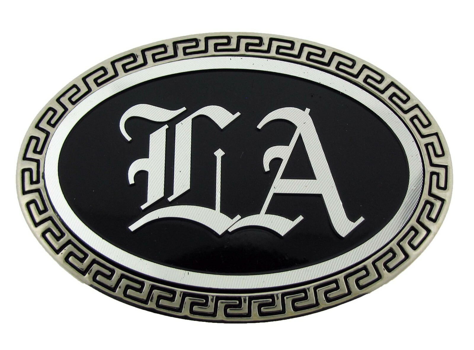 LA Initial Alphabet Belt Buckle Los Angeles Old Engish School Bottle Opener New