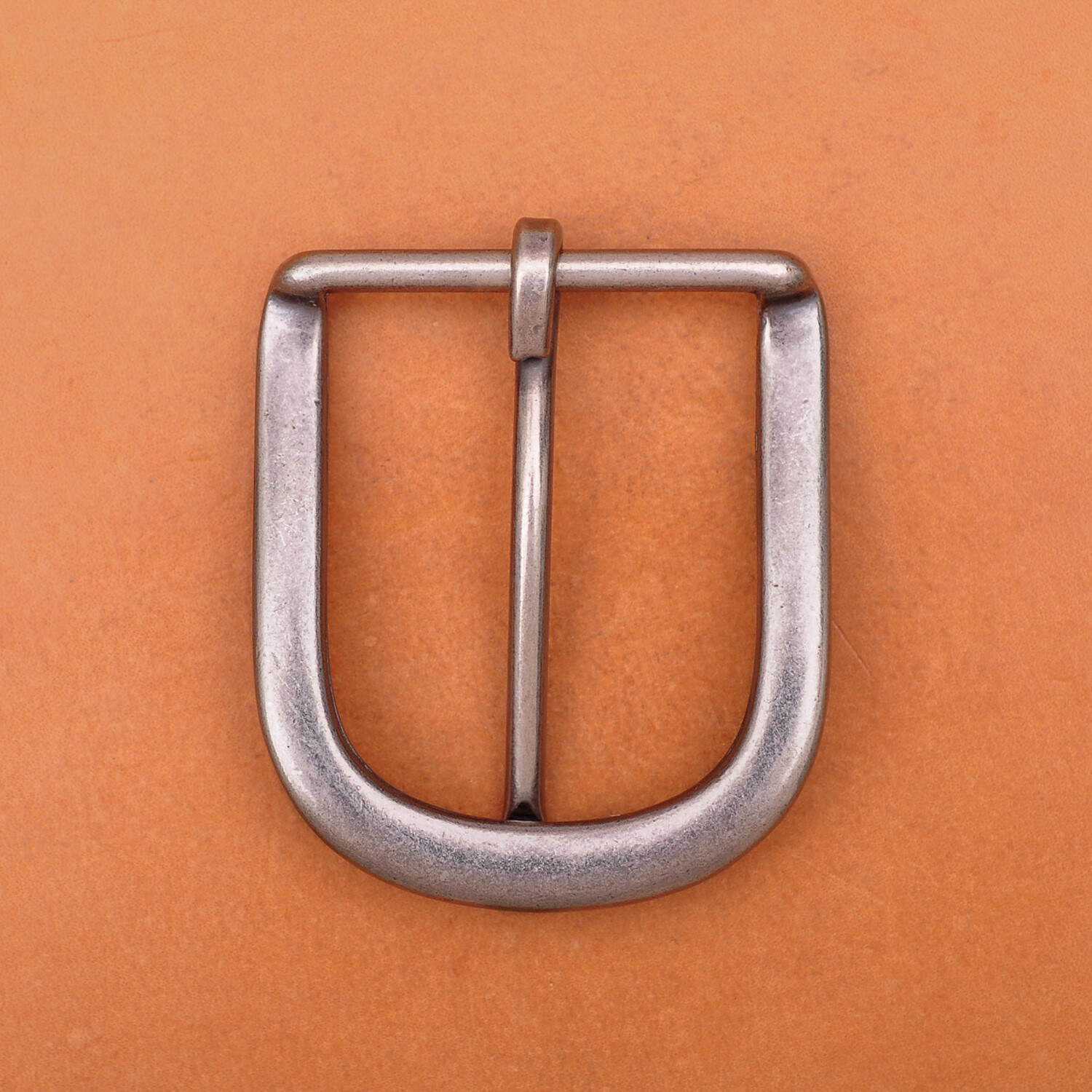 Solid Antique Silver Prong Pin Buckle Men Leather Belt Replacement Buckle 39mm
